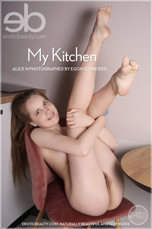 On the magazine cover of My Kitchen Erotic Beauty is heart-stopping Alice N
