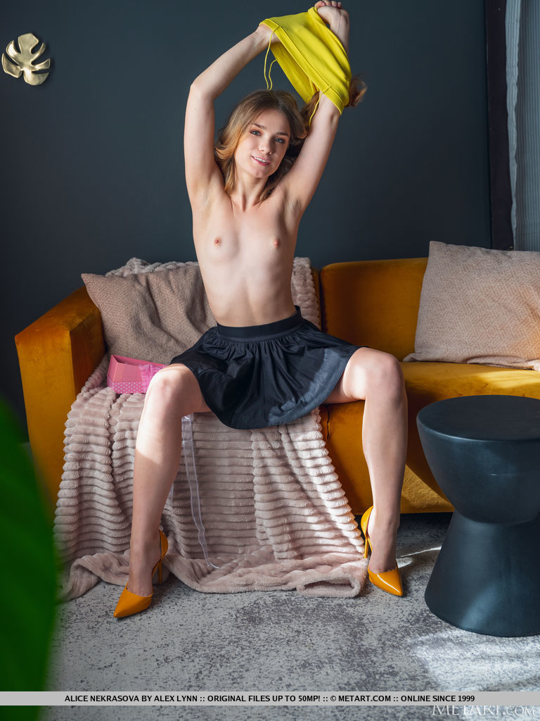 Model of Alice Nekrasova in stripped sessions