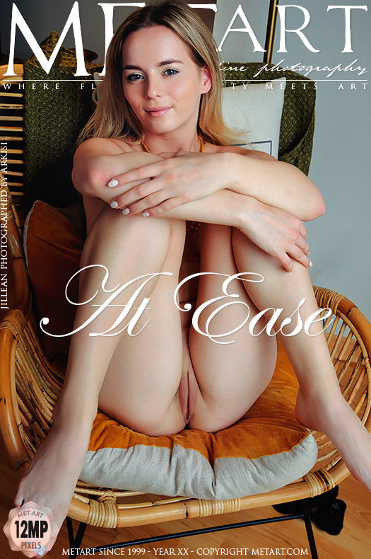 On the magazine cover of At Ease MetArt is hair-raising Jillean
