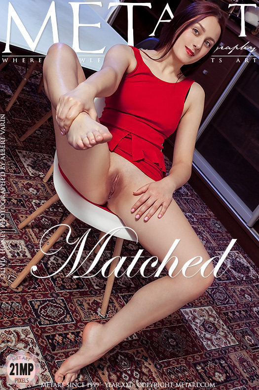 On the magazine cover of Matched MetArt is awesome Olivia Honey