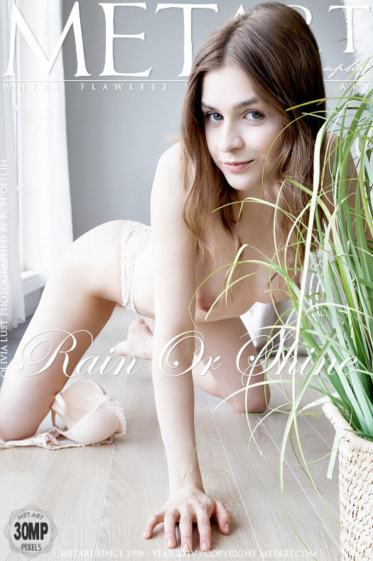 On the magazine cover of Rain Or Shine MetArt is moving Olivia Lust